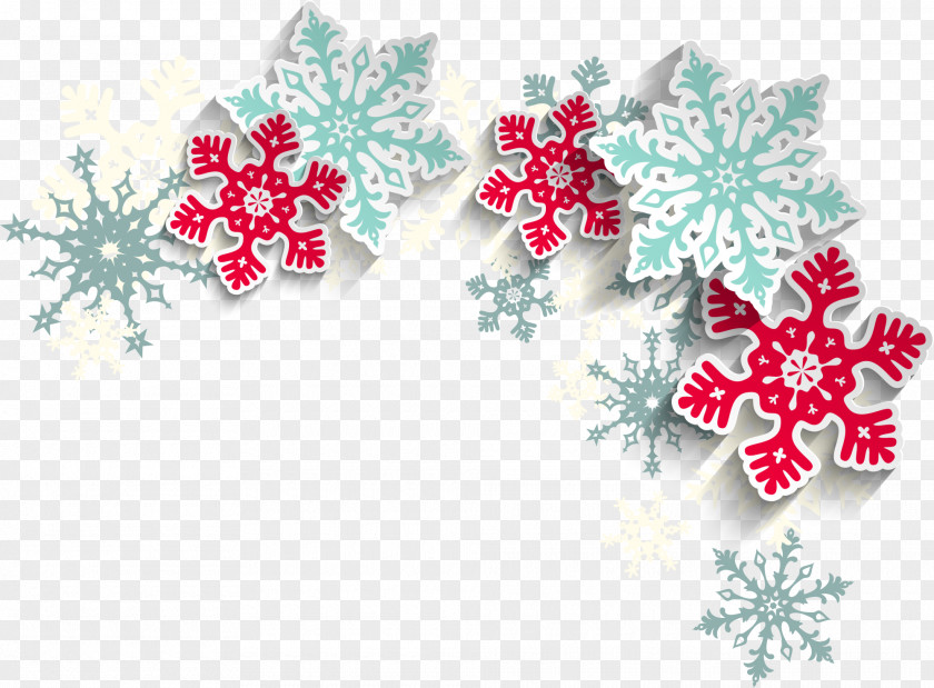 Color Paper-cut Snow Snowflake Clip Art PNG