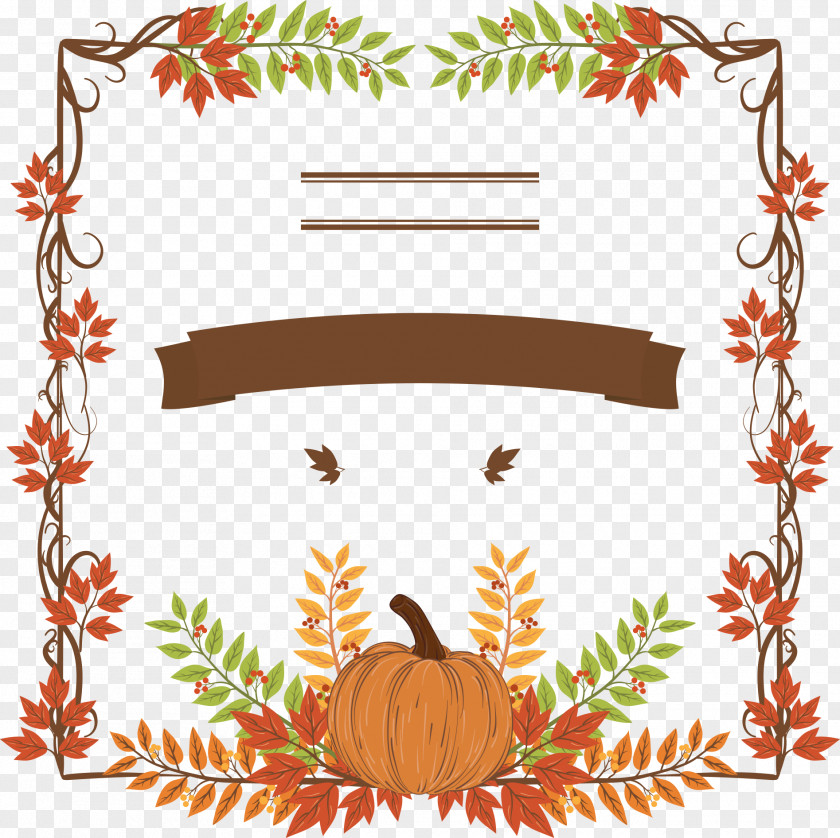 Thanksgiving Pumpkin Leaves Dinner Holiday Icon PNG