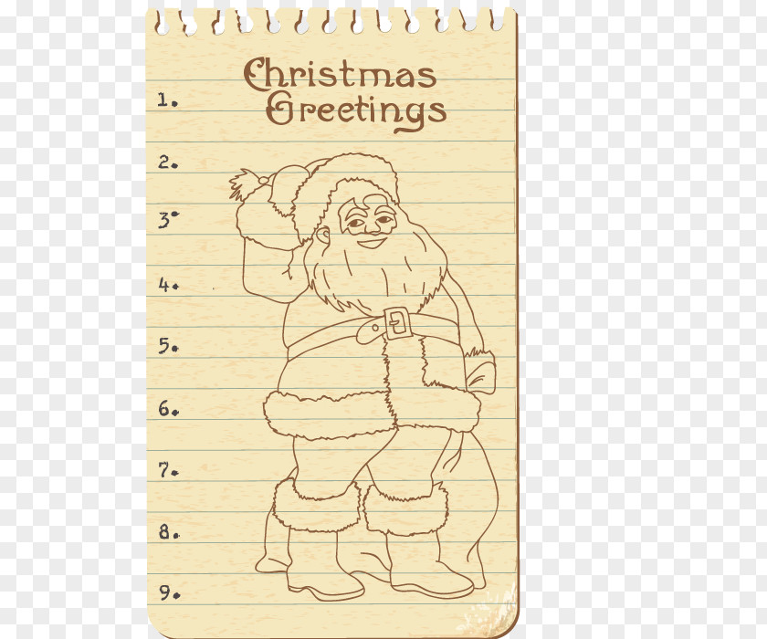 Vector Art Of Santa Claus Christmas Illustration PNG