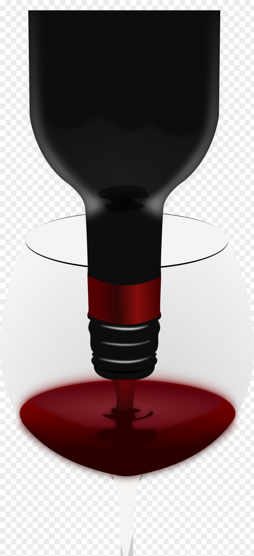 Wine Glass Red Bottle PNG