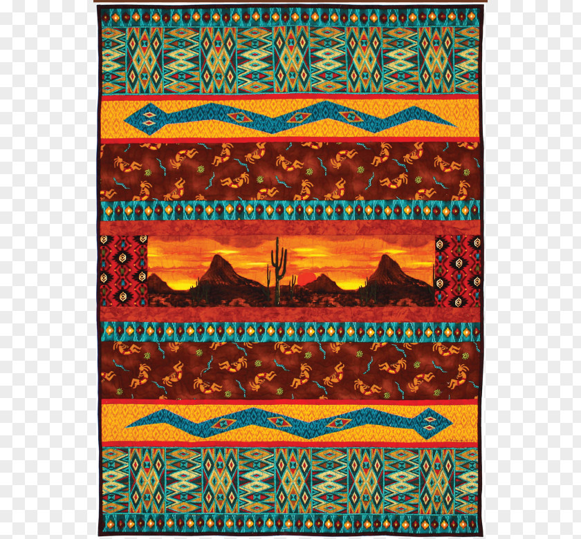 Desert Sunset Textile Best Of Fons And Porter: Easy Quilts Quilting Design PNG