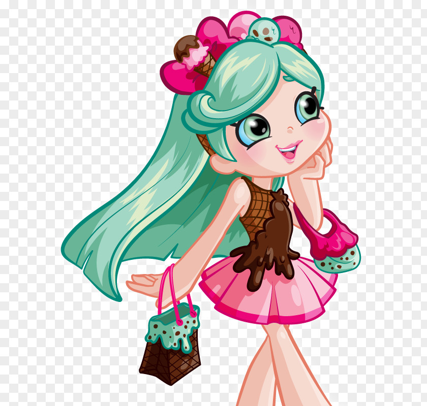 Doll Shopkins Shoppies Bubbleisha Peppa Mint Jessicake PNG