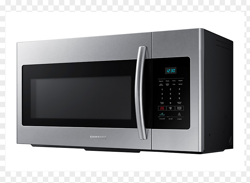 Samsung Microwave Ovens ME16H702 Cubic Foot Cooking Ranges PNG