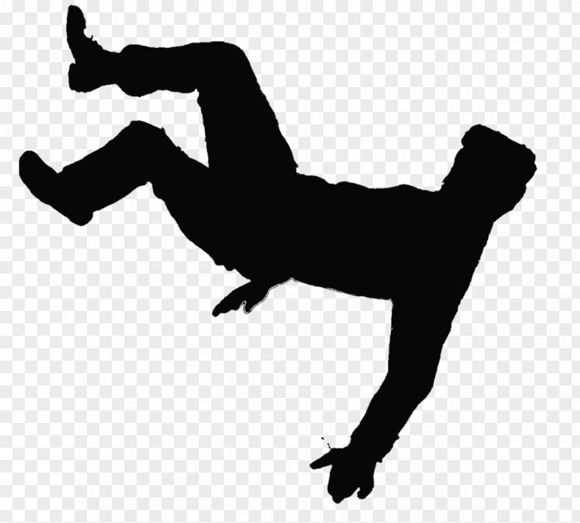 Silhouette The Falling Man Clip Art Image Openclipart PNG