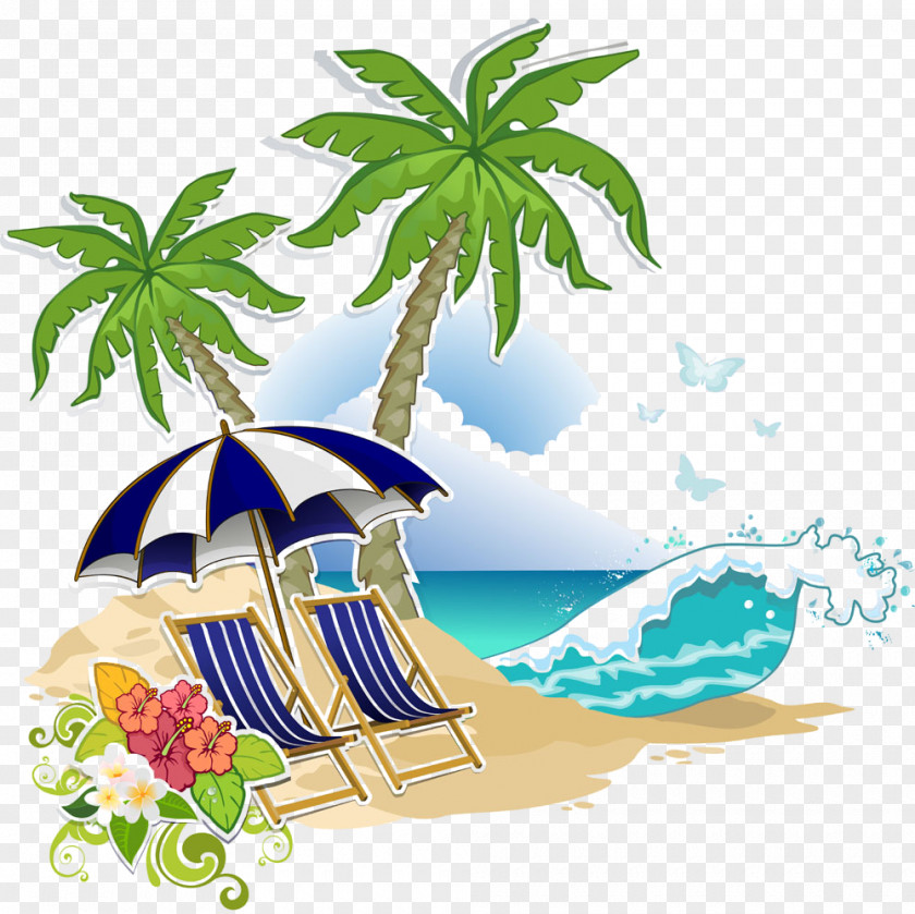 Vacation Tropics Palm Tree PNG