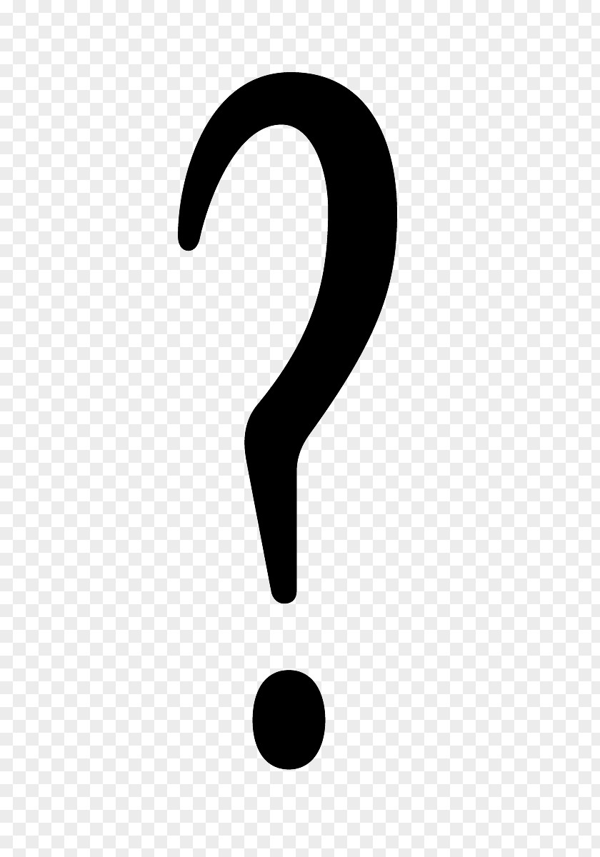 Question Mark Brand Black And White PNG