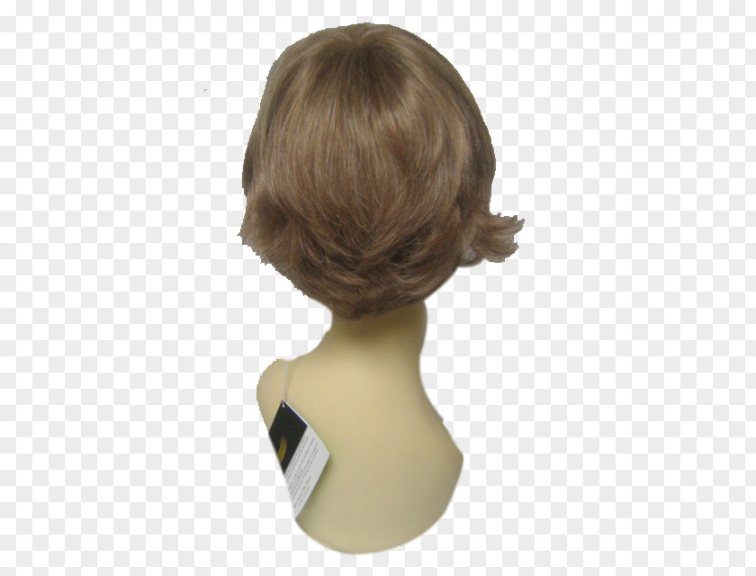 Wig Short Brown Hair Blond Color PNG