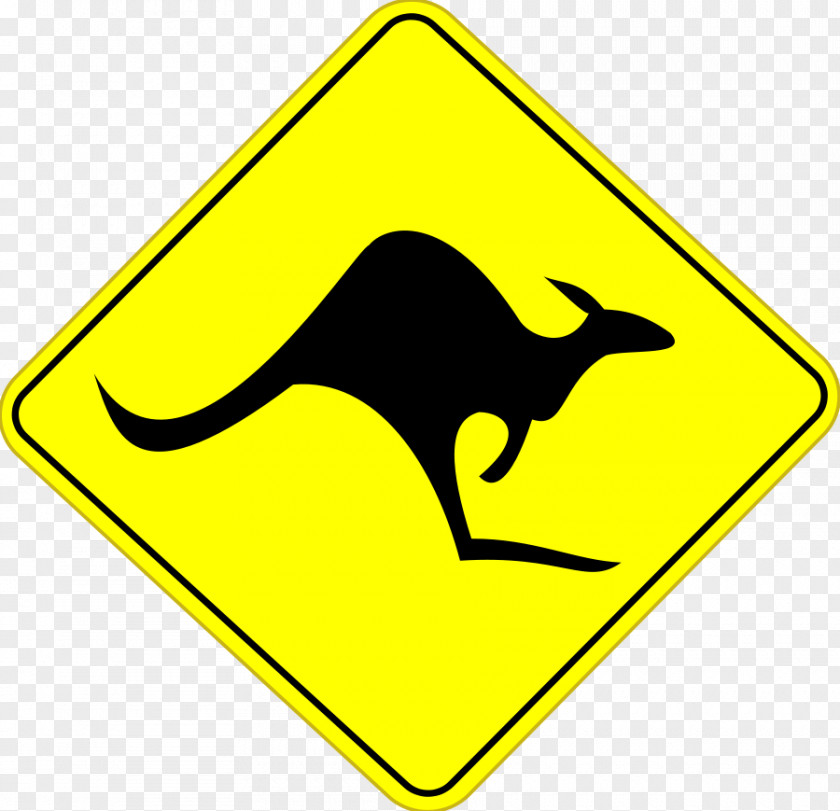 Free Wifi Signs Road In Australia Traffic Sign Kangaroo Warning PNG