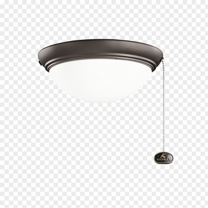 Low Profile Bronze Ceiling Fans Light Fixture PNG