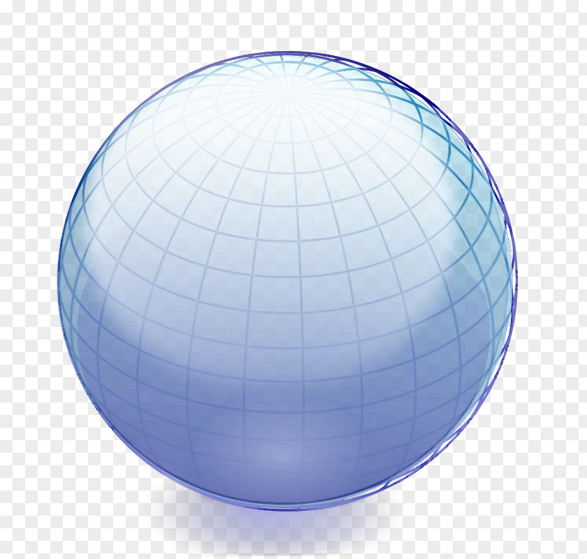 Swiss Ball World Blue Sphere PNG