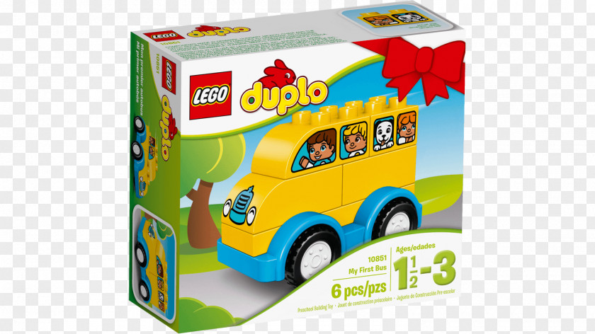 Toy LEGO: DUPLO : My First Bus (10851) LEGO 10816 Cars And Trucks 60107 City Fire Ladder Truck PNG