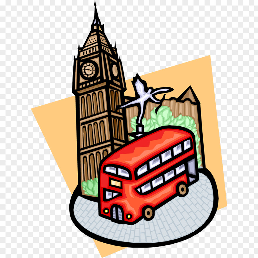 Big Ben River Thames Bus Tower Clip Art PNG