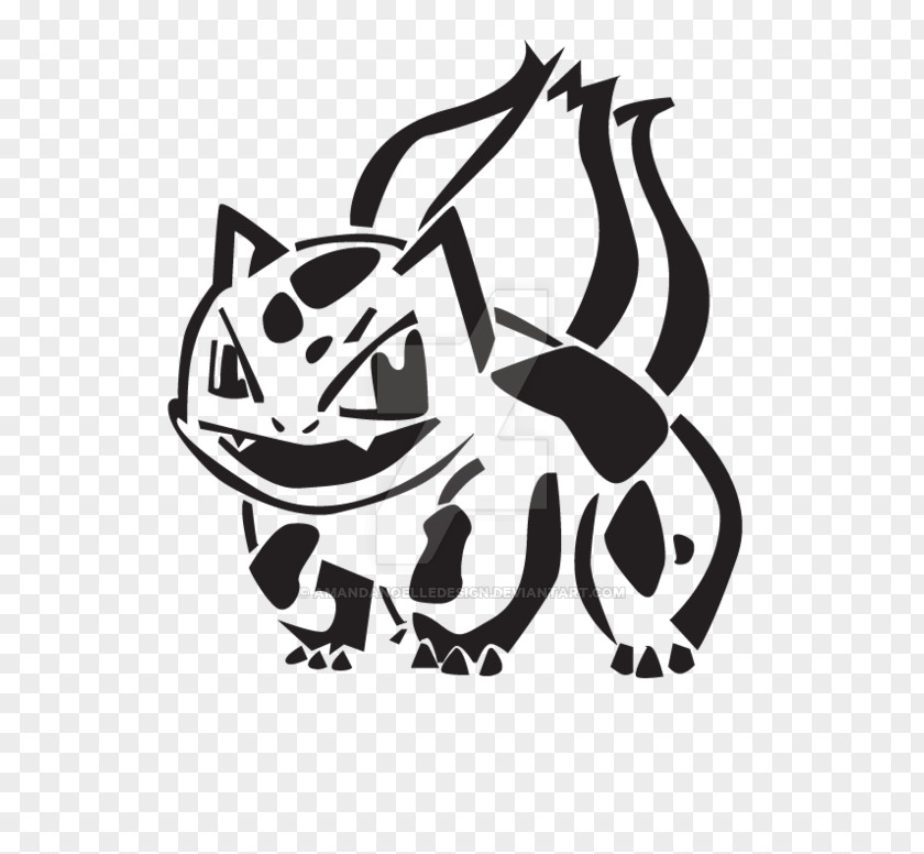 Cat Pokemon Black & White Bulbasaur And Pokémon PNG