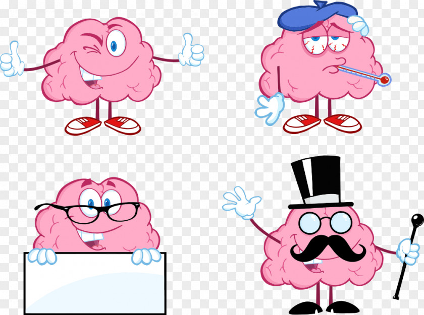 Creative Vector Brain Royalty-free Clip Art PNG