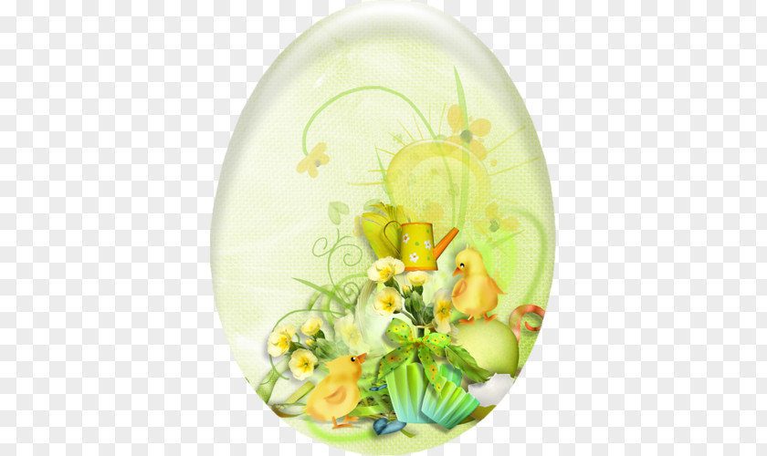 Easter Egg Floral Design PNG