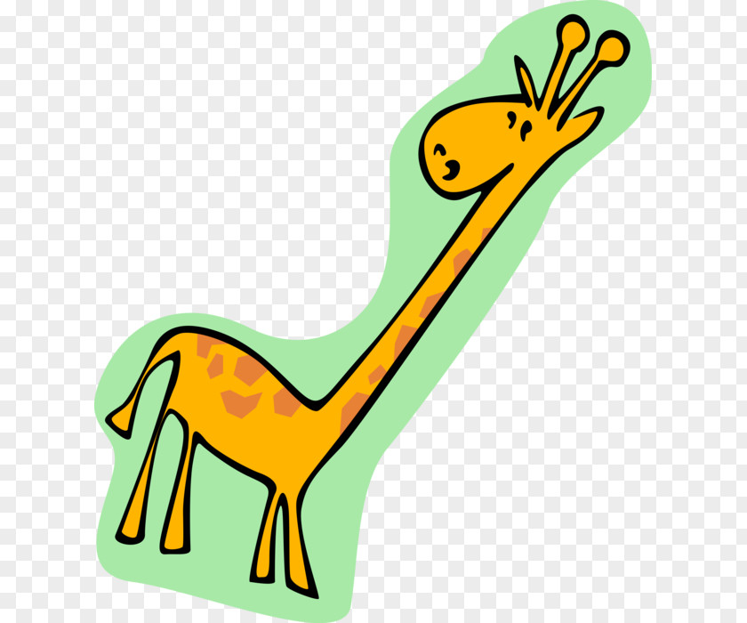 Giraffe Cartoon Vector Clip Art Graphics Illustration Image PNG