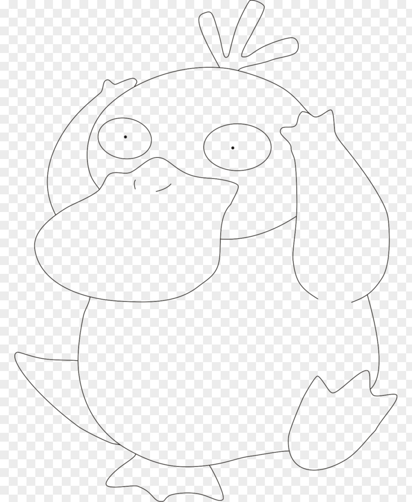 Pokemon Go Psyduck Pokémon GO Line Art Drawing PNG