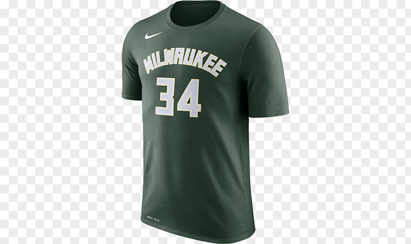 T-shirt Sports Fan Jersey Milwaukee Bucks Adidas Sleeve PNG
