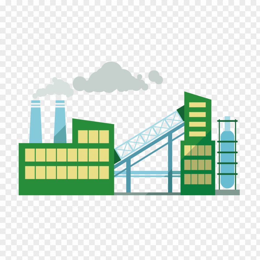 Vector Means Coal Plant Factory Industry Industrial Architecture Building PNG