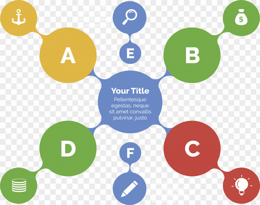 Color Circle Information Chart Infographic Diagram Template PNG