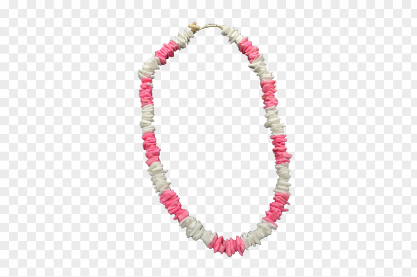 Necklace Pink & White Chip Bead Bracelet Gemstone PNG