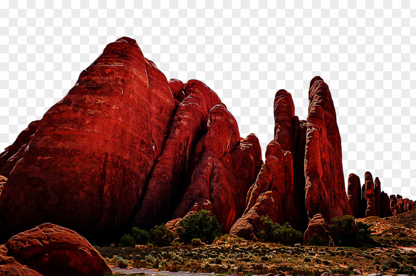 Rock Natural Landscape Red Formation PNG