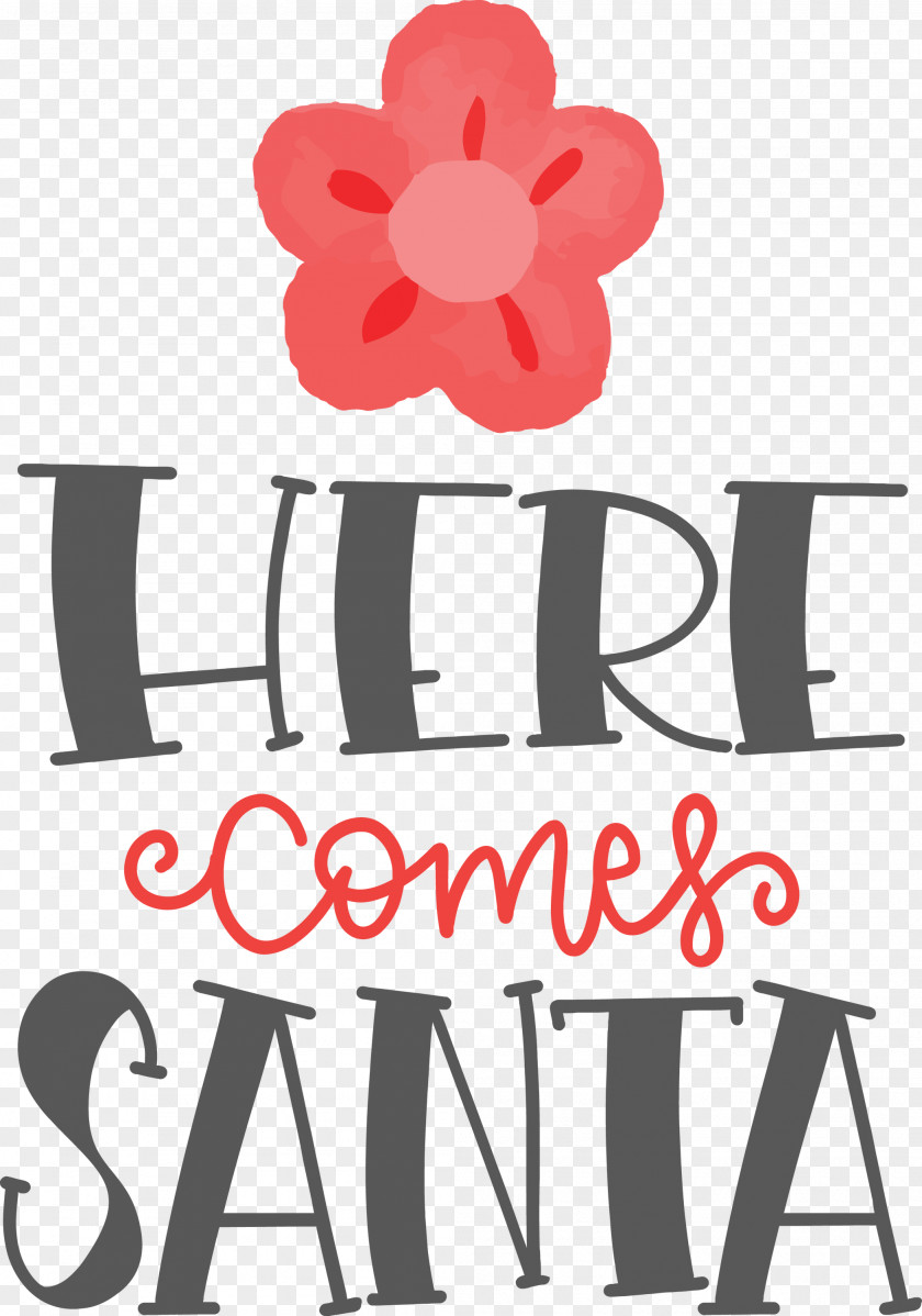 Here Comes Santa Christmas PNG