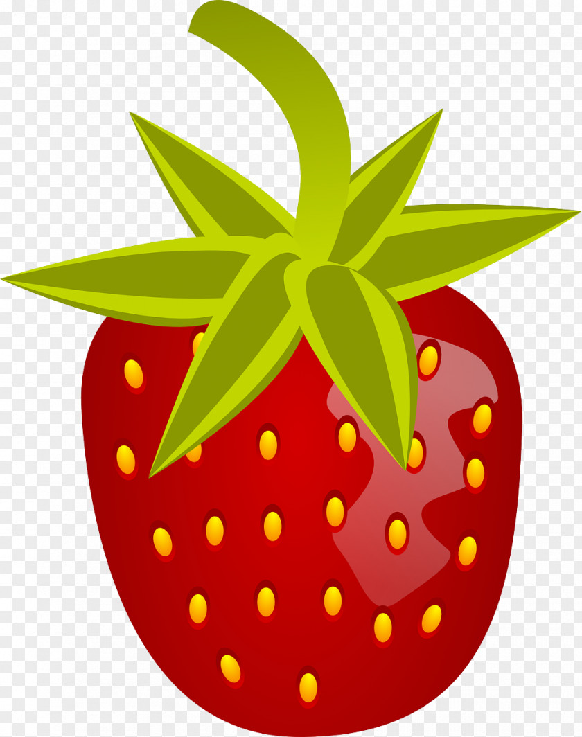 Bright Strawberry Clip Art PNG