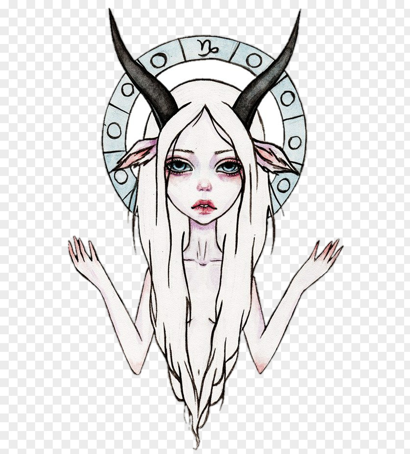 Capricorn Drawing Art Sketch PNG