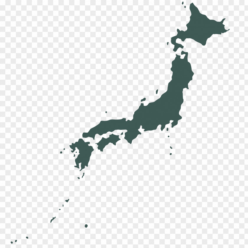 Japan Vector Map Blank PNG