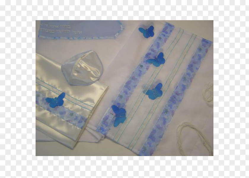 Butterfly Plastic Blue Tallit PNG