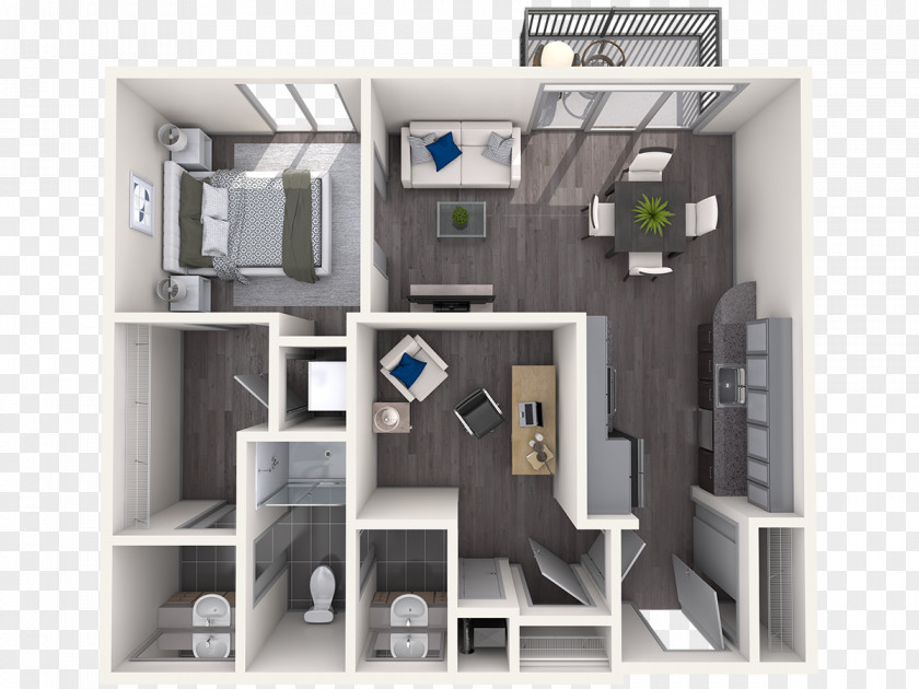 Building Velocity In The Gulch Apartment Floor Plan Bedroom PNG
