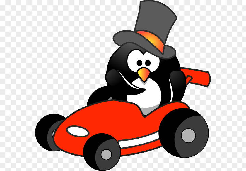 Penguin Club Clip Art Car Skipper PNG