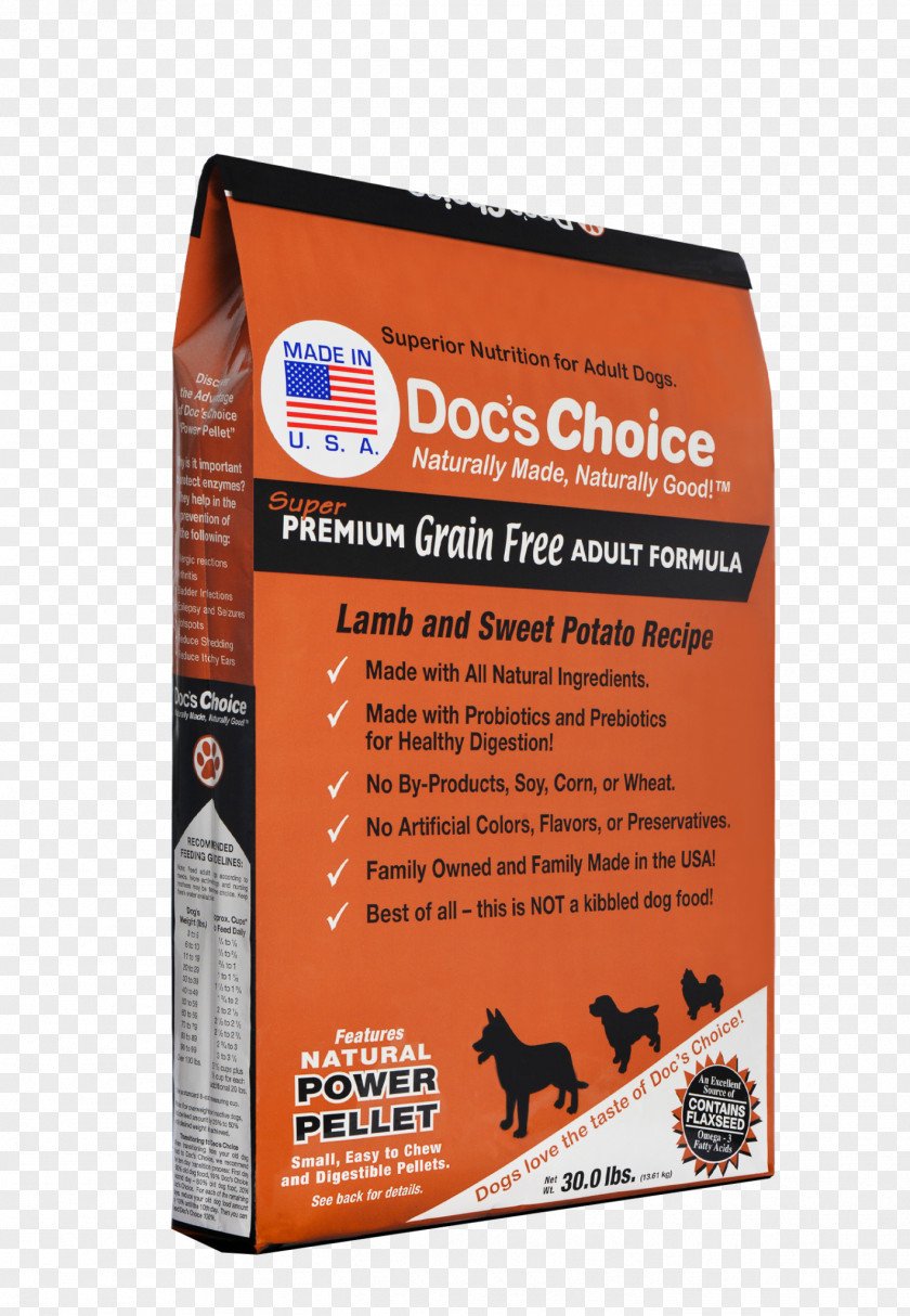 Potato Bag Doc's Choice Premium Lamb Product Food Brown Rice Text Messaging PNG