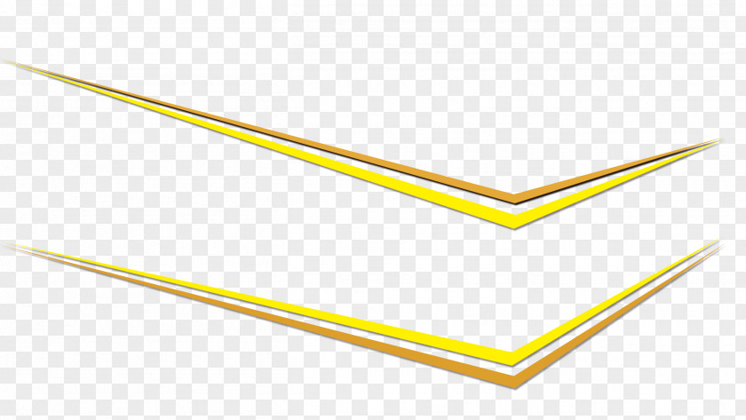 Yellow Arrow Light Effect Paper Angle PNG