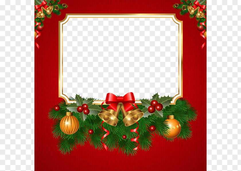 Christmas Greeting Card Border PNG