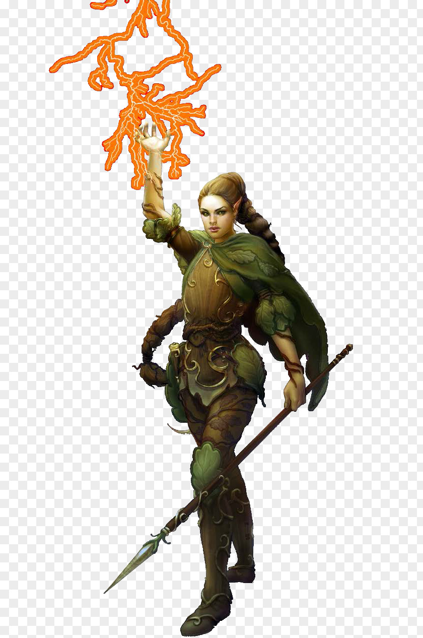DRUID Dungeons & Dragons Druid Pathfinder Roleplaying Game Elf Role-playing PNG