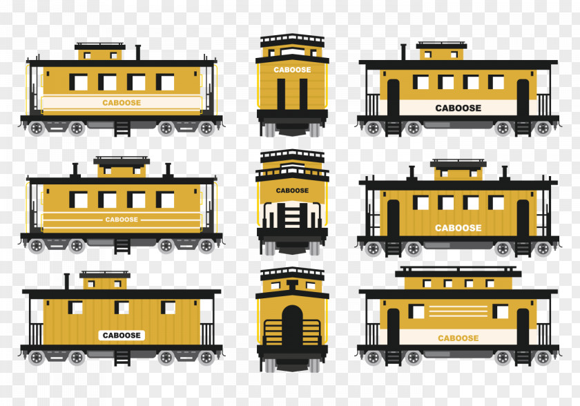 Railway Vector Train Rail Transport Railroad Car Building PNG