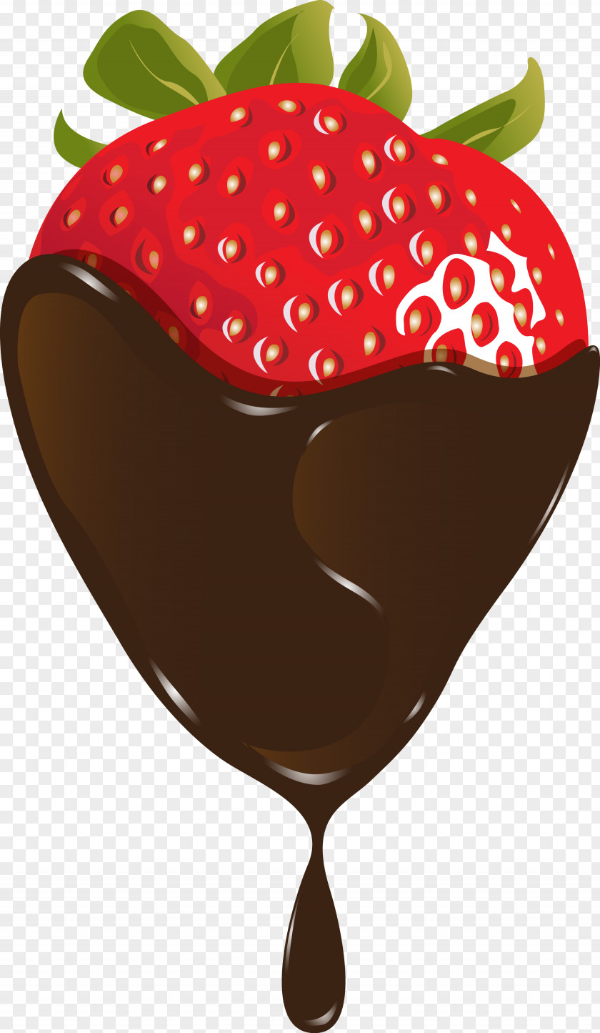 Strawberries Strawberry Ice Cream Chocolate Clip Art PNG