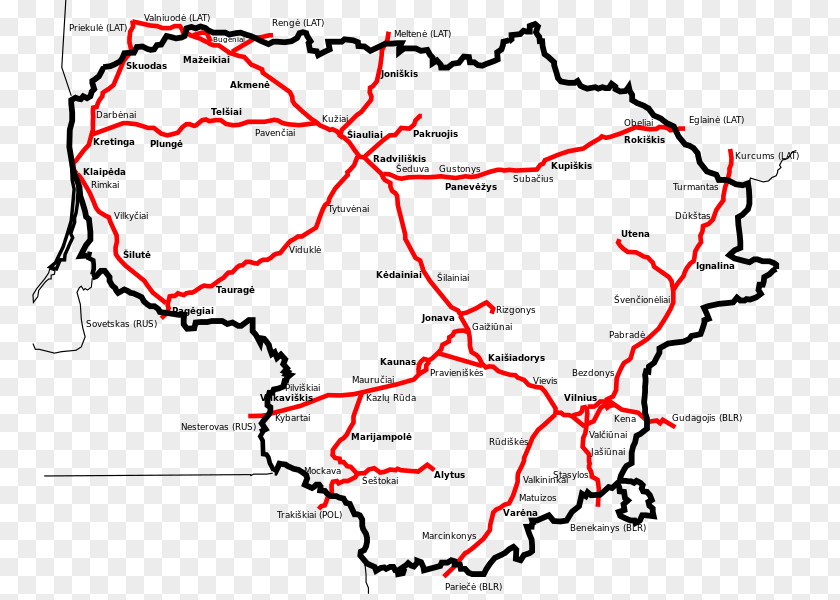 Train Rail Transport Lithuanian Railways Belarusian Railway PNG