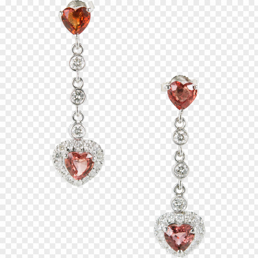 Ruby Earring Sapphire Diamond Carat PNG
