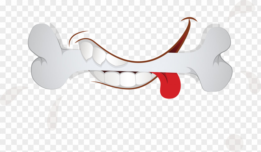 Vector Painted Bite Bones Mouth Photography Clip Art PNG