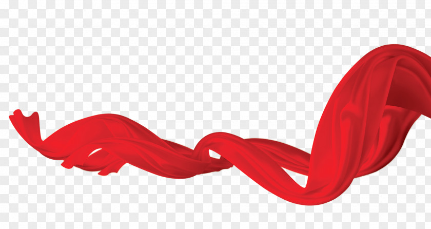 Red Ribbon Material Template Adobe Illustrator Clip Art PNG