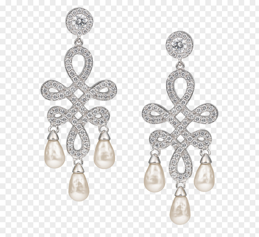Jewellery Earring Silver Majorica Pearl Gold PNG