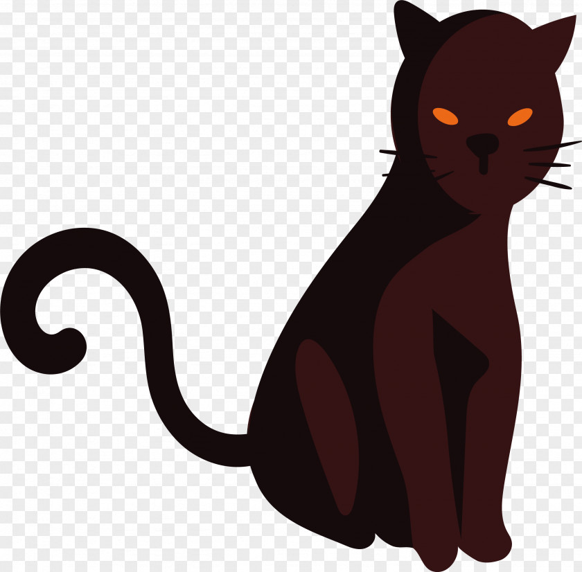 Magical Black Cat The Whiskers Clip Art PNG