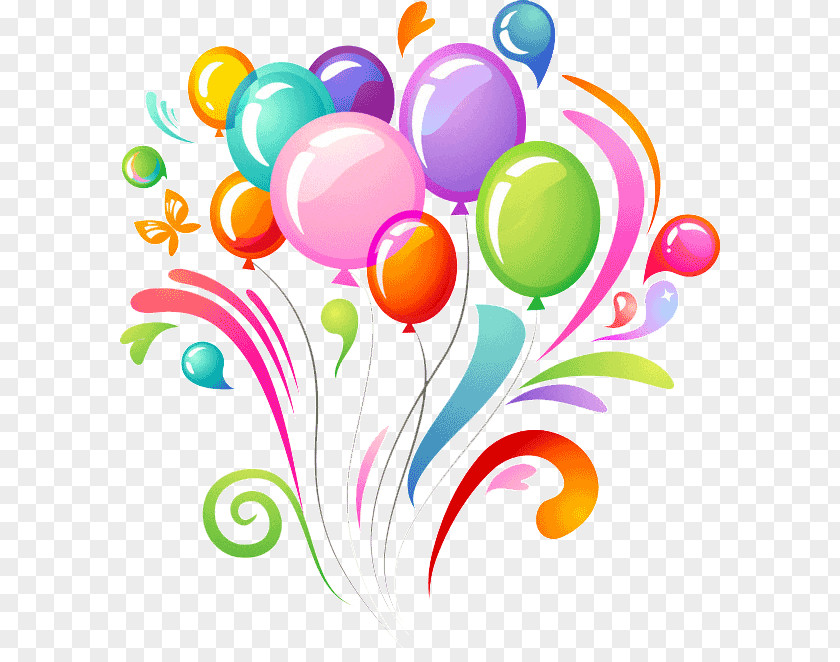 Birthday Cake Balloon Clip Art PNG