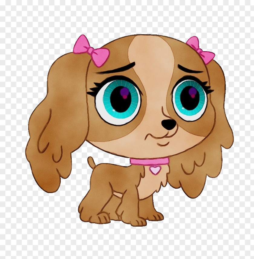 Cocker Spaniel Sporting Group Puppy Dog Snout Character Purple PNG