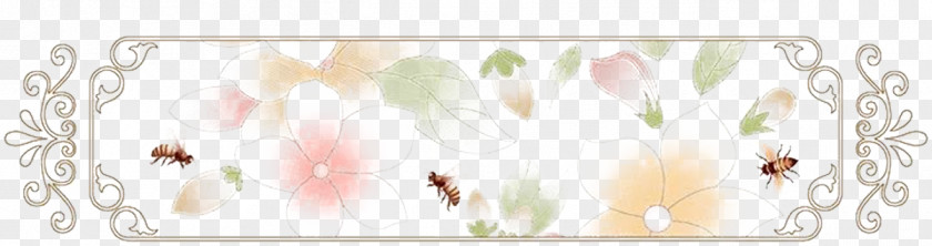 An Exquisite Floral Pattern Paper Picture Frame Petal Font PNG
