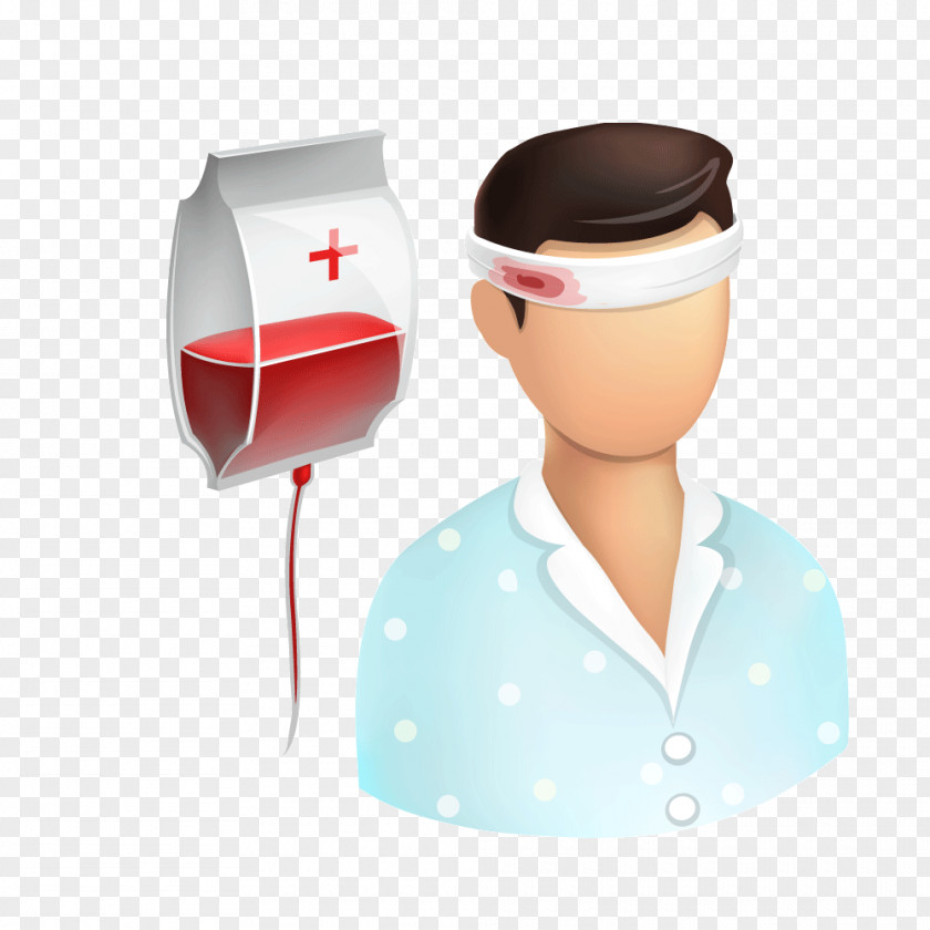 Cartoon Wounded Transfusion Avatar Blood Wound Bleeding PNG