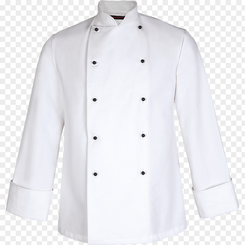 Chef Jacket Lab Coats Chef's Uniform Clothing Collar Clothes Hanger PNG